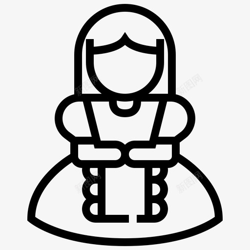 女孩故事女人图标svg_新图网 https://ixintu.com 女人 女孩 故事 童话