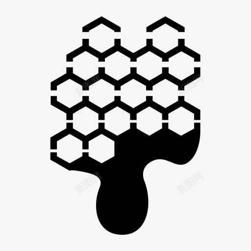 蜂蜜蜜蜂蜂巢图标svg_新图网 https://ixintu.com 蜂巢 蜂蜜 蜜蜂