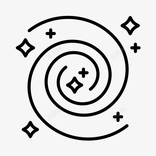 宇宙天文学星系图标svg_新图网 https://ixintu.com 天文学 太空 太阳系 宇宙 星系 科幻