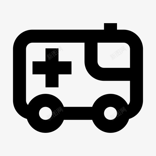 救护车医疗医院物资图标svg_新图网 https://ixintu.com 医疗 医院物资 救护车