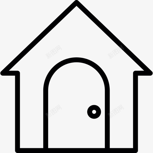 网站主页建筑物实物资产图标svg_新图网 https://ixintu.com 实物资产 建筑物 网站主页