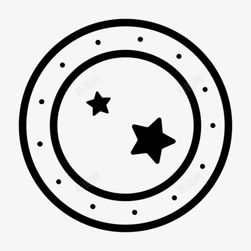 舷窗机场靶心图标svg_新图网 https://ixintu.com 机场 照明器 瞄准准心 空间 舷窗 靶心