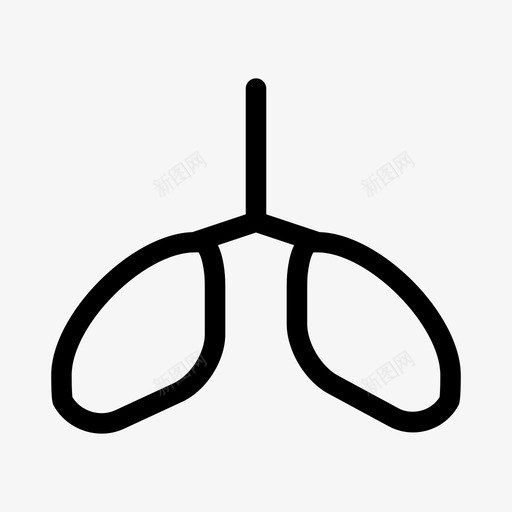 肺部医疗医院ios优化图标svg_新图网 https://ixintu.com 健康 医疗 医院ios优化 肺部