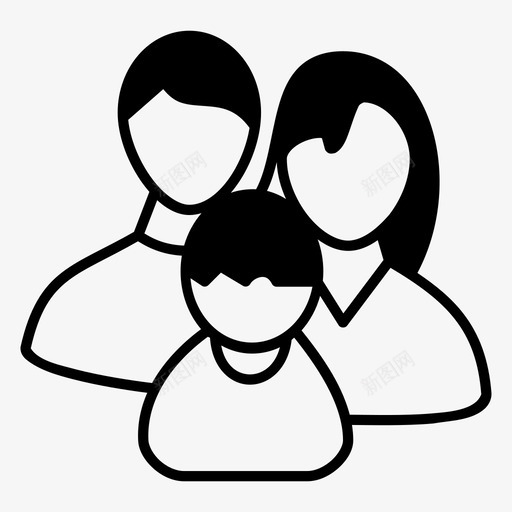 家庭家庭成员团体图标svg_新图网 https://ixintu.com 团体 家庭 家庭成员 幸福家庭 核心家庭 父母