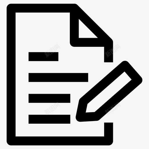 编辑注释编辑文档文件图标svg_新图网 https://ixintu.com 文件 编辑文档 编辑注释
