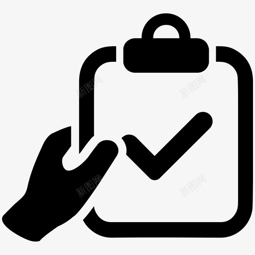 任务完成检查表剪贴板图标svg_新图网 https://ixintu.com 业务图标设置12 任务完成 剪贴板 搜索引擎优化审计 检查 检查表