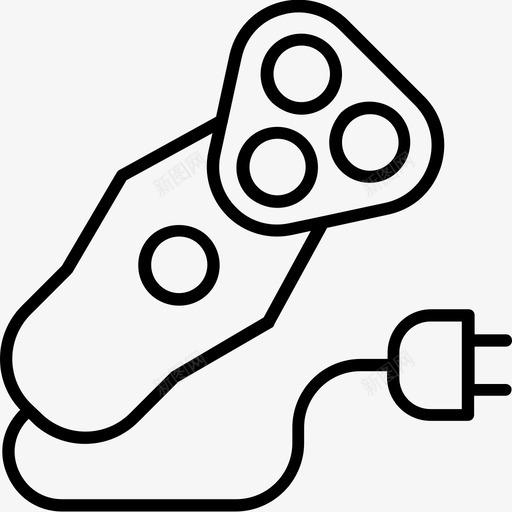 电动剃须刀胡须电器图标svg_新图网 https://ixintu.com 家用工具花园 理发 电动剃须刀 电器 胡须