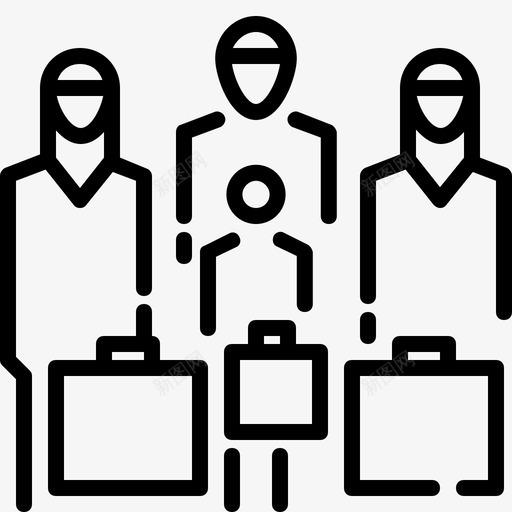难民群体行李移民图标svg_新图网 https://ixintu.com 人 移民 行李 难民和移民 难民群体