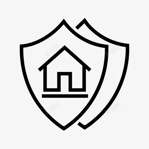 家庭保险家庭保护财产保险图标svg_新图网 https://ixintu.com 安全家庭 家庭保护 家庭保险 智能家居 财产保险