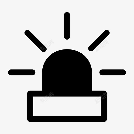 警报通知安全图标svg_新图网 https://ixintu.com 安全 安全警告 警报 通知
