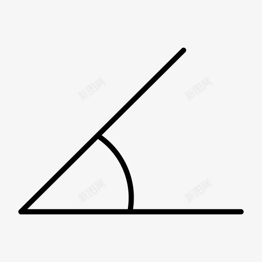 角度弧度测量图标svg_新图网 https://ixintu.com 弧度 测量 角度