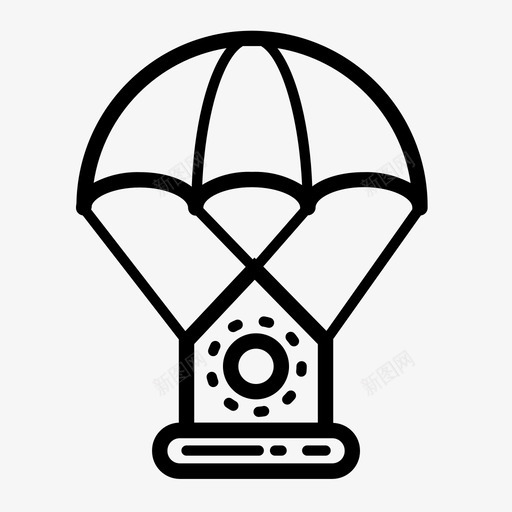 太空舱宇航员着陆图标svg_新图网 https://ixintu.com 太空舱 宇宙飞船 宇航员 着陆