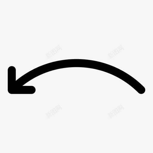 左弯箭头方向跳跃图标svg_新图网 https://ixintu.com 导航 左弯箭头 教育管理 方向 跳跃