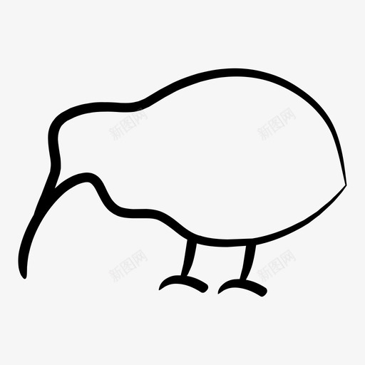 猕猴桃动物鸟图标svg_新图网 https://ixintu.com 动物 家禽 猕猴桃 鸟