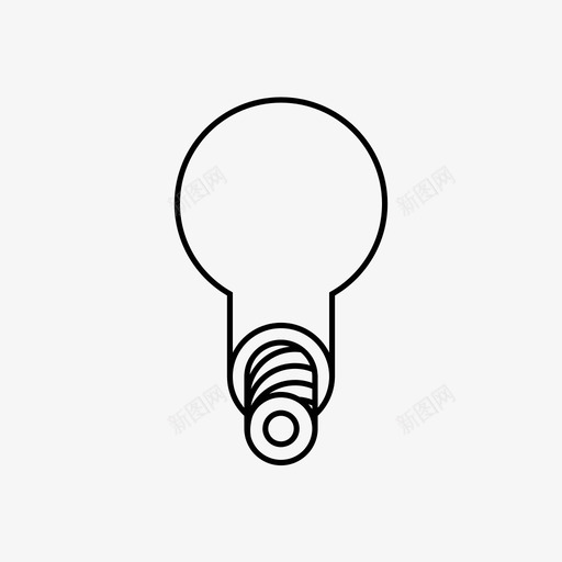 简单灯泡闪光灯想法图标svg_新图网 https://ixintu.com 想法 灯泡 简单灯泡 闪光灯