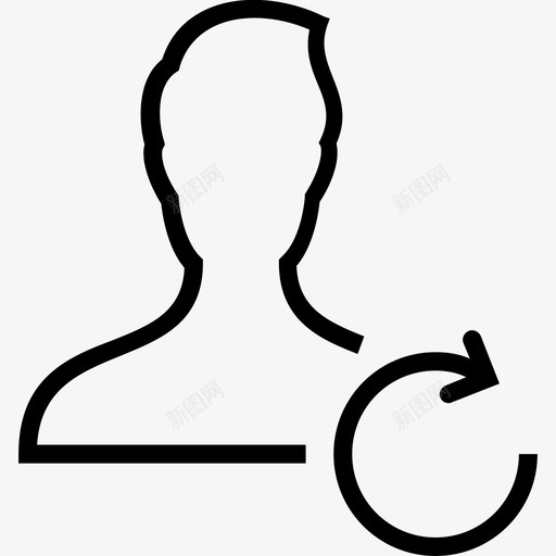 用户帐户男性图标svg_新图网 https://ixintu.com acuteline用户 刷新 帐户 用户 男性 配置文件
