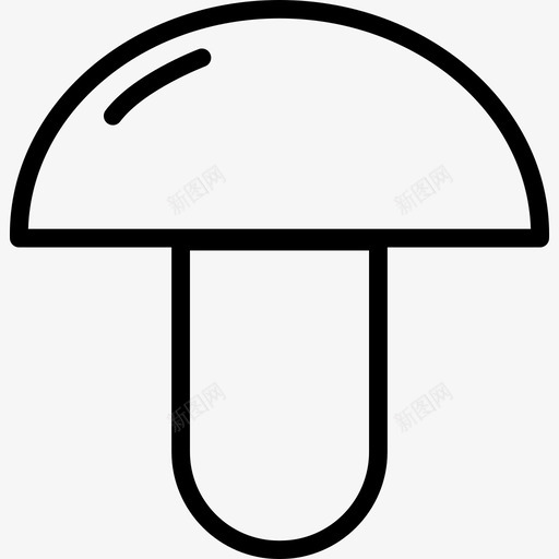 蘑菇饮料和食物边界颜色图标svg_新图网 https://ixintu.com 蘑菇 边界颜色 饮料和食物