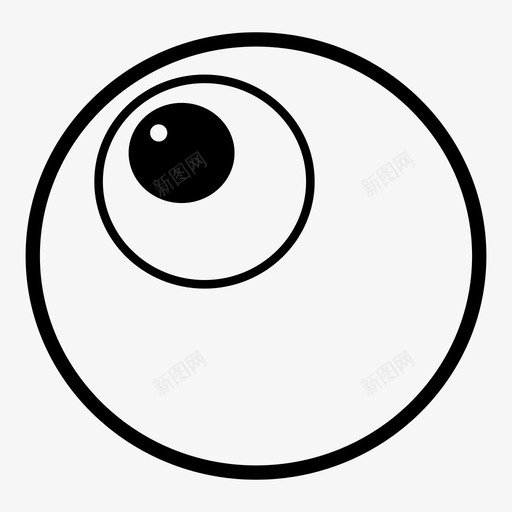 眼睛眼球调情图标svg_新图网 https://ixintu.com 抬头 看 眼球 眼睛 视觉 调情