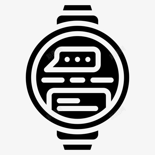 智能手表时钟信息图标svg_新图网 https://ixintu.com 信息 时钟 时间 智能手表 电子设备固态 电话