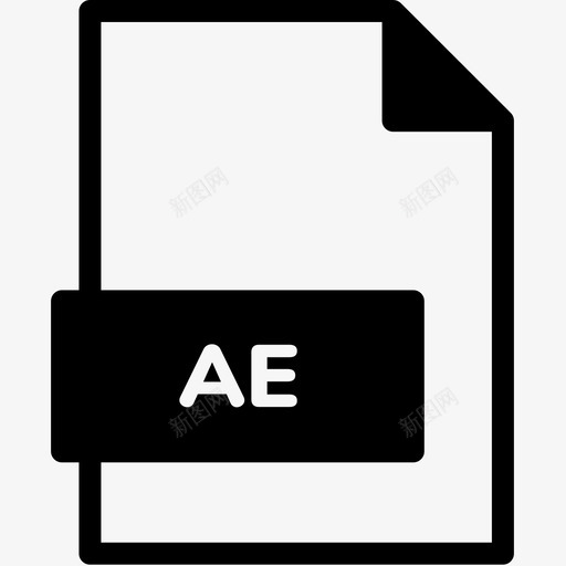 ae文件扩展名格式图标svg_新图网 https://ixintu.com ae文件 扩展名 文件格式vol2混合 格式 类型