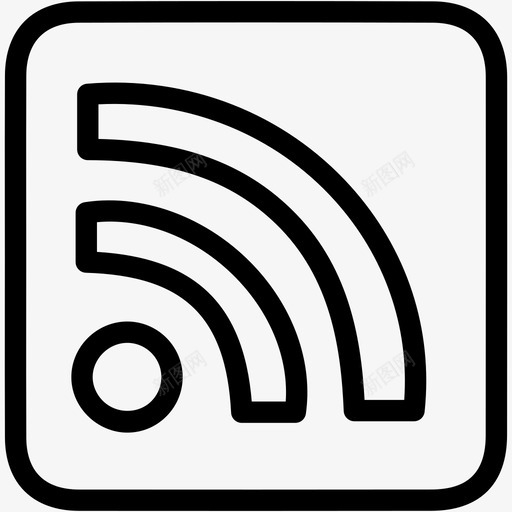 rss源互联网媒体图标svg_新图网 https://ixintu.com rss源 互联网 媒体 社交 计算机技术