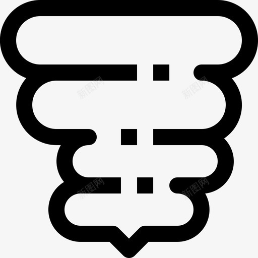 龙卷风气候季节图标svg_新图网 https://ixintu.com 天气 天气最小图标 季节 气候 预报 风暴 龙卷风