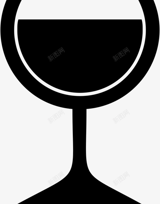 玻璃杯软饮料酒杯图标svg_新图网 https://ixintu.com 玻璃杯 软饮料 酒杯