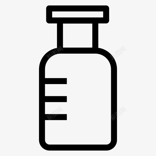 罐子烧杯商业图标svg_新图网 https://ixintu.com 化学 商业 实验室 烧杯 科学线图标 罐子