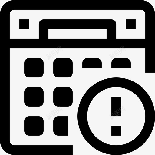 日历议程活页夹图标svg_新图网 https://ixintu.com 事件 提醒 日历 时间和日历最小图标 活页夹 议程