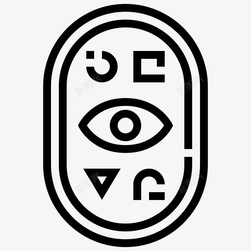 埃及硬币符号埃及符号图标svg_新图网 https://ixintu.com 埃及硬币 埃及符号 符号