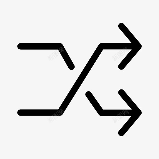 随机洗牌图标svg_新图网 https://ixintu.com 随机洗牌