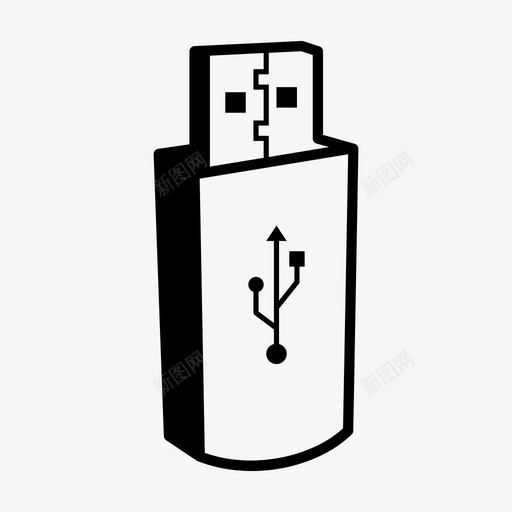 闪存驱动器usb插头usb端口图标svg_新图网 https://ixintu.com usb插头 usb端口 usb记忆棒 闪存驱动器