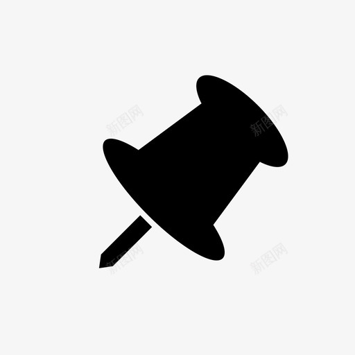 别针办公用品图钉图标svg_新图网 https://ixintu.com 别针 办公用品 图钉