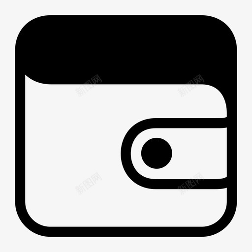 钱包卡片夹硬币钱包图标svg_新图网 https://ixintu.com 卡片夹 硬币钱包 钱包
