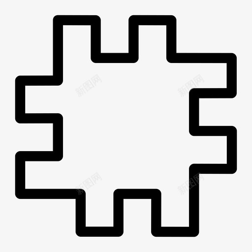 拼图游戏晶锯图标svg_新图网 https://ixintu.com 拼图 晶锯 游戏