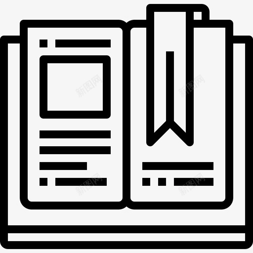 书籍书签教育图标svg_新图网 https://ixintu.com 书签 书籍 学习 学校 教育 教育和学习概念图标