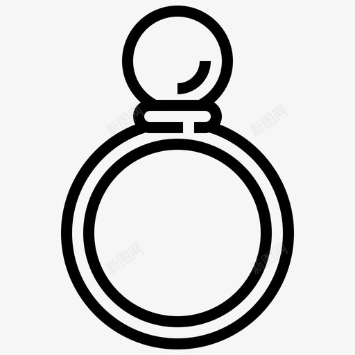 珍珠戒指宝石珠宝奢侈品图标svg_新图网 https://ixintu.com 宝石 珍珠戒指 珠宝 珠宝奢侈品