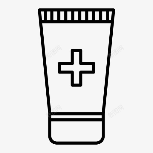 药膏保健药图标svg_新图网 https://ixintu.com 保健药 药膏