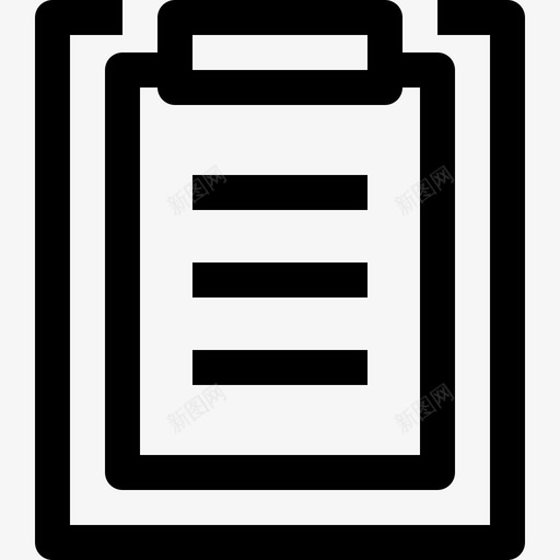 剪贴板基本界面图标svg_新图网 https://ixintu.com 剪贴板 基本 基本集合5 用户界面 界面