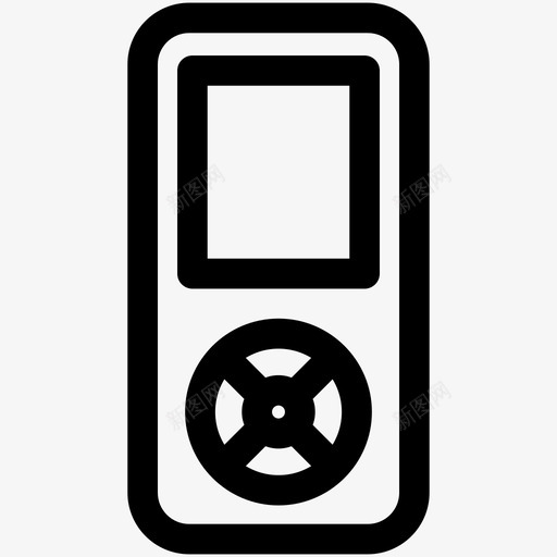 手持设备音频小工具图标svg_新图网 https://ixintu.com ipod mp3 小工具 手持设备 硬件和计算机 音乐 音频