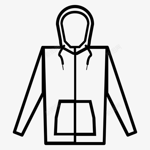 连帽衫衣服毛衣图标svg_新图网 https://ixintu.com 城市 毛衣 衣服 连帽衫