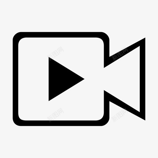 视频标签未选中svg_新图网 https://ixintu.com 视频标签未选中