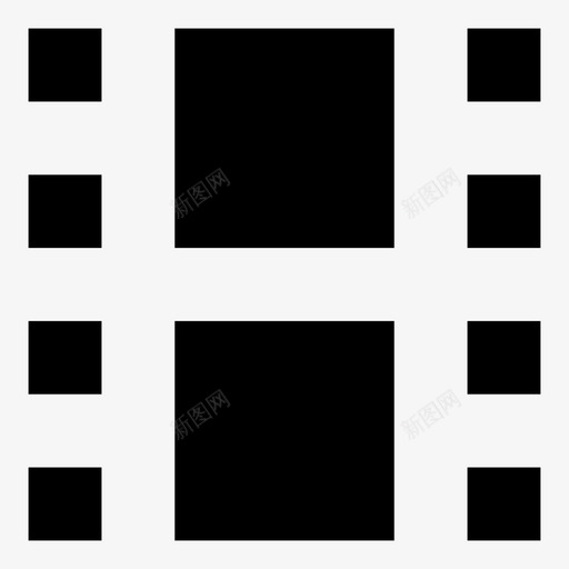 电影电影院相框图标svg_新图网 https://ixintu.com 手表 电影 电影院 相框