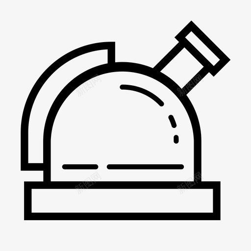 天文台了望台太空望远镜图标svg_新图网 https://ixintu.com 了望台 天文台 太空望远镜