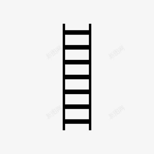 梯子建筑设备图标svg_新图网 https://ixintu.com 工具 建筑 成功 梯子 设备