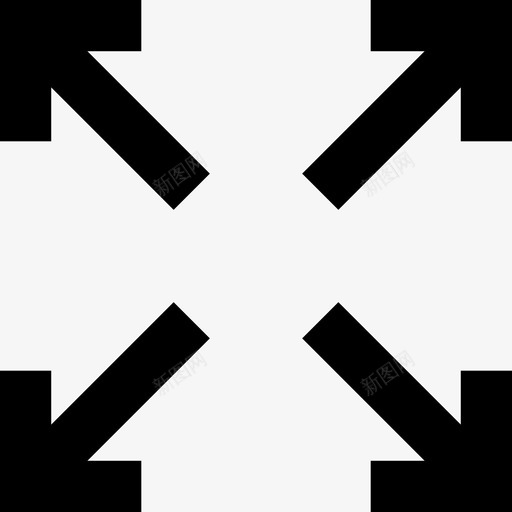 尺寸箭头全尺寸图标svg_新图网 https://ixintu.com 全尺寸 尺寸 移动 箭头 经济填充第1部分 缩放