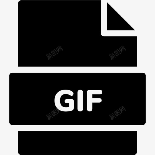 gif文件扩展名格式图标svg_新图网 https://ixintu.com gif文件 扩展名 文件格式vol3glyph 格式 类型