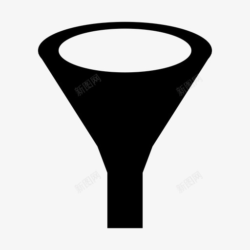 漏斗过滤器实验室图标svg_新图网 https://ixintu.com 实验室 工具 液体 漏斗 过滤器