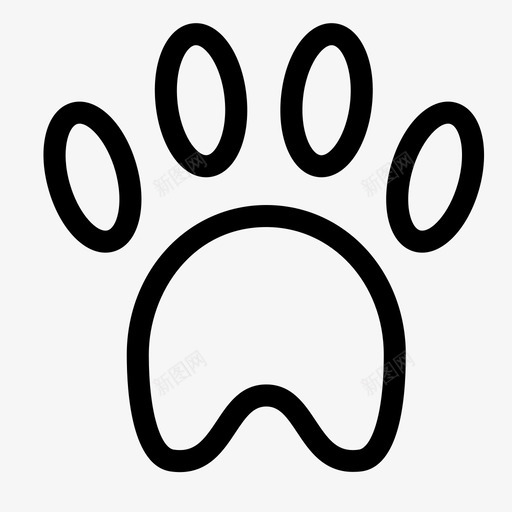 熊掌svg_新图网 https://ixintu.com 熊掌 熊脚印