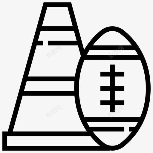 工具美式球图标svg_新图网 https://ixintu.com 工具 橄榄球 球 美式 美式足球 足球 运动
